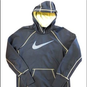 Nike Embroidered Blue Therma-Fit Hoodie Sweatshirt